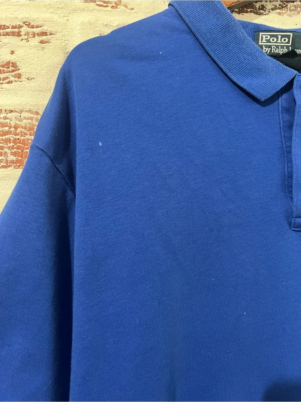 Vintage Polo Ralph Lauren Blue Polo Shirt Mens XXL Red Pony Short Sleeve